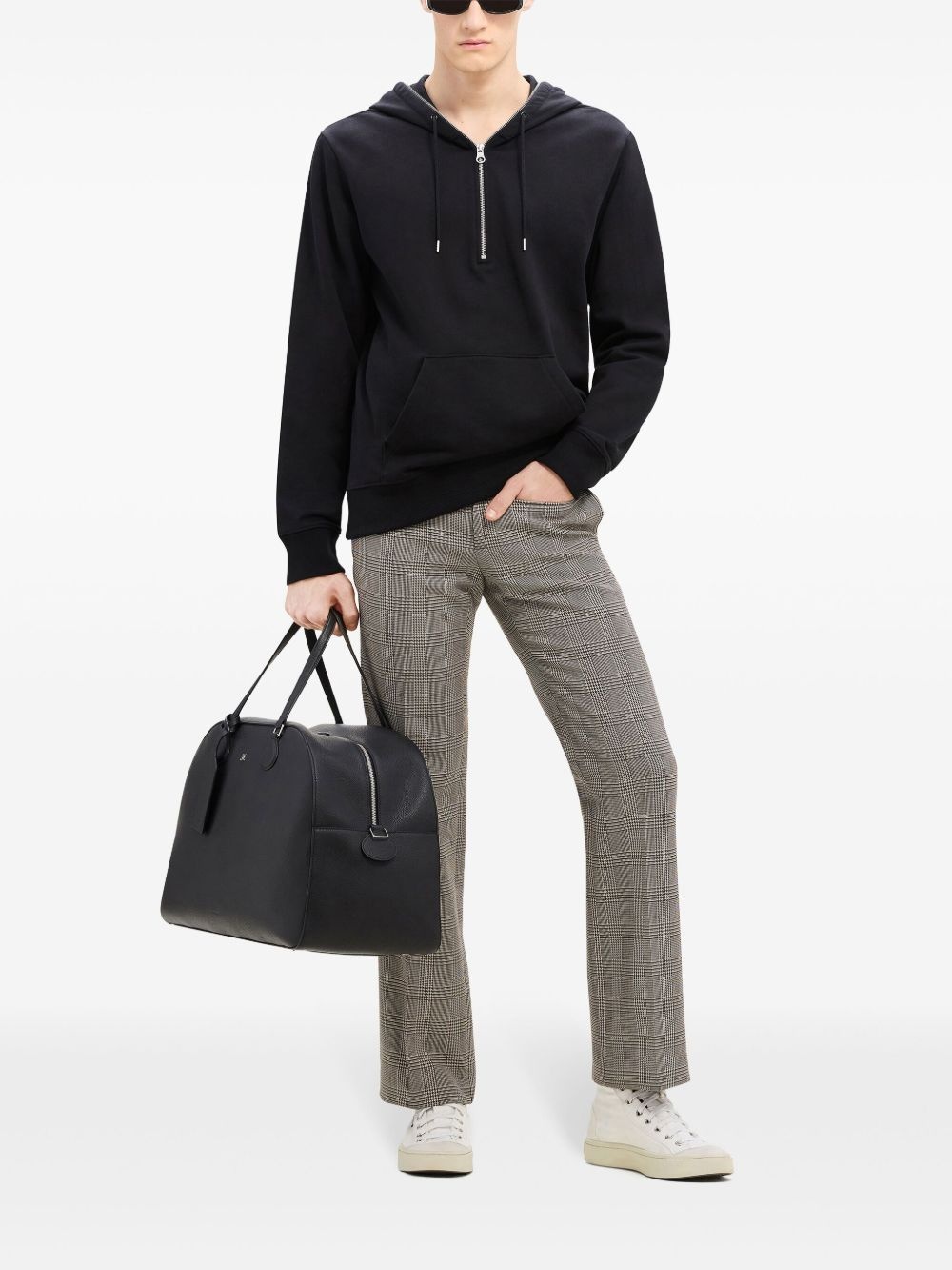 zipped fleece hoodie - 2