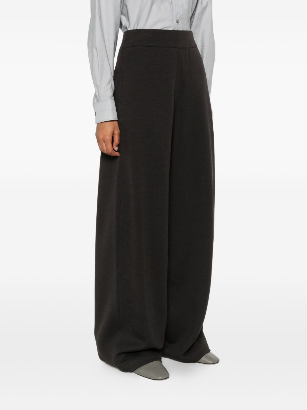 high-waisted wide-leg trousers - 3