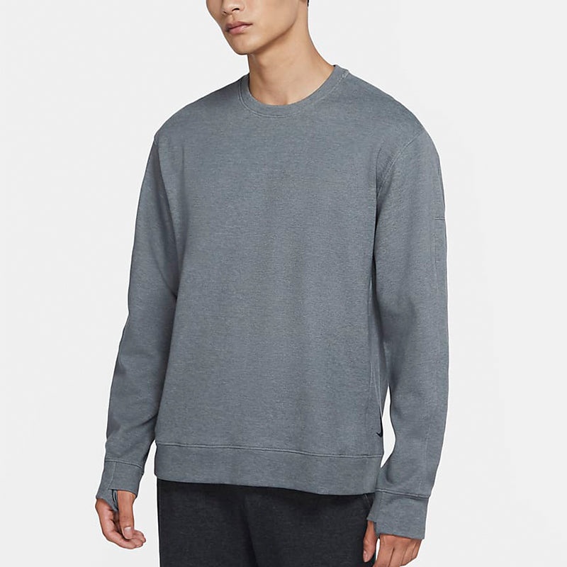 Nike MENS Yoga Crew-neck Casual Sports Grey CU6246-068 - 3