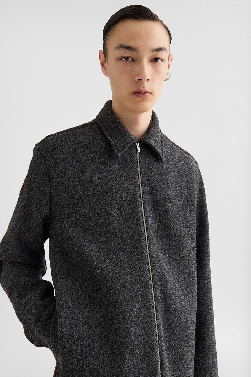 Wool Chevron Overshirt 6