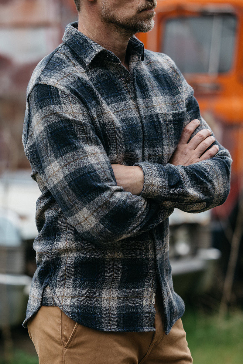 HIROSHI KATO The Ripper Triple Twisted Plaid - Midnight Frost outlook