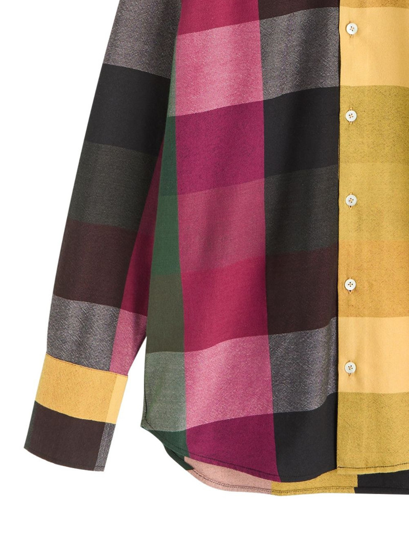 MARRAKSHI LIFE long-sleeved checked shirt outlook