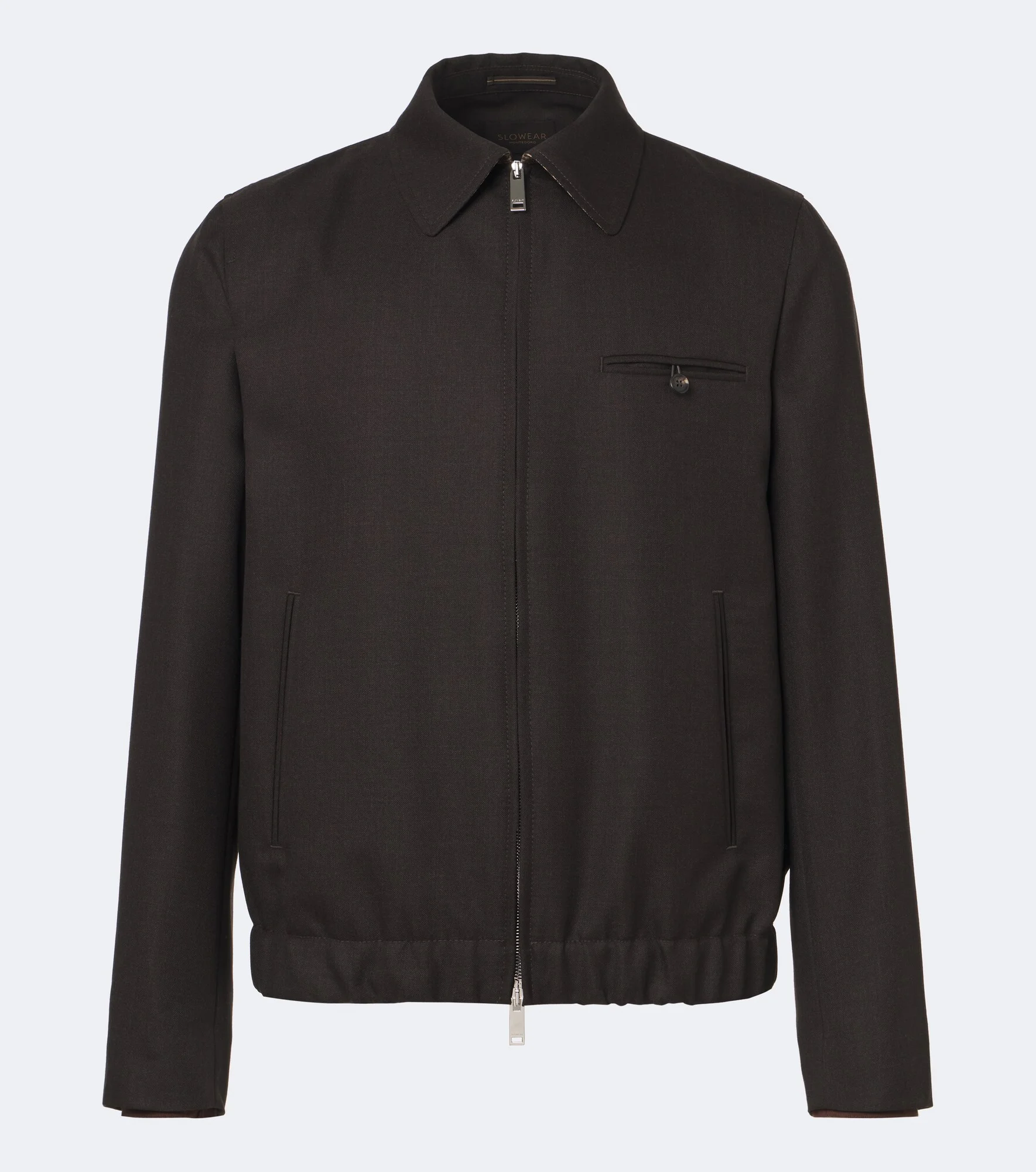 Virgin wool blouson jacket - 1