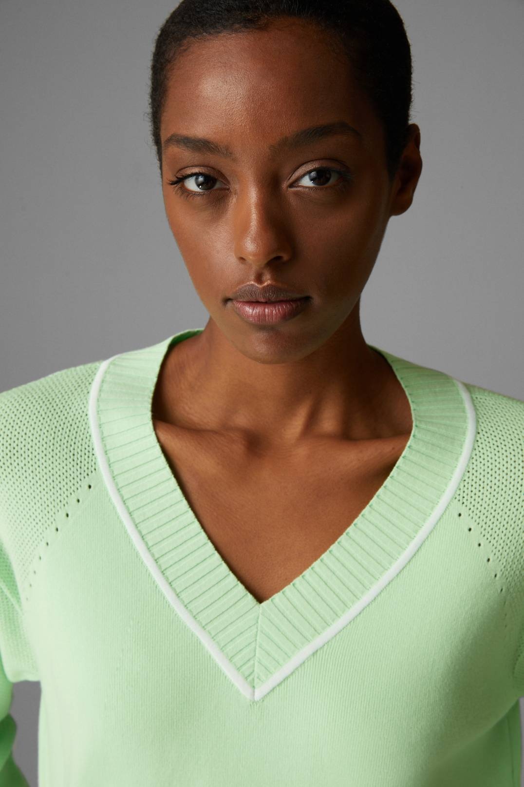 KARI KNIT PULLOVER IN PISTACHIO - 4