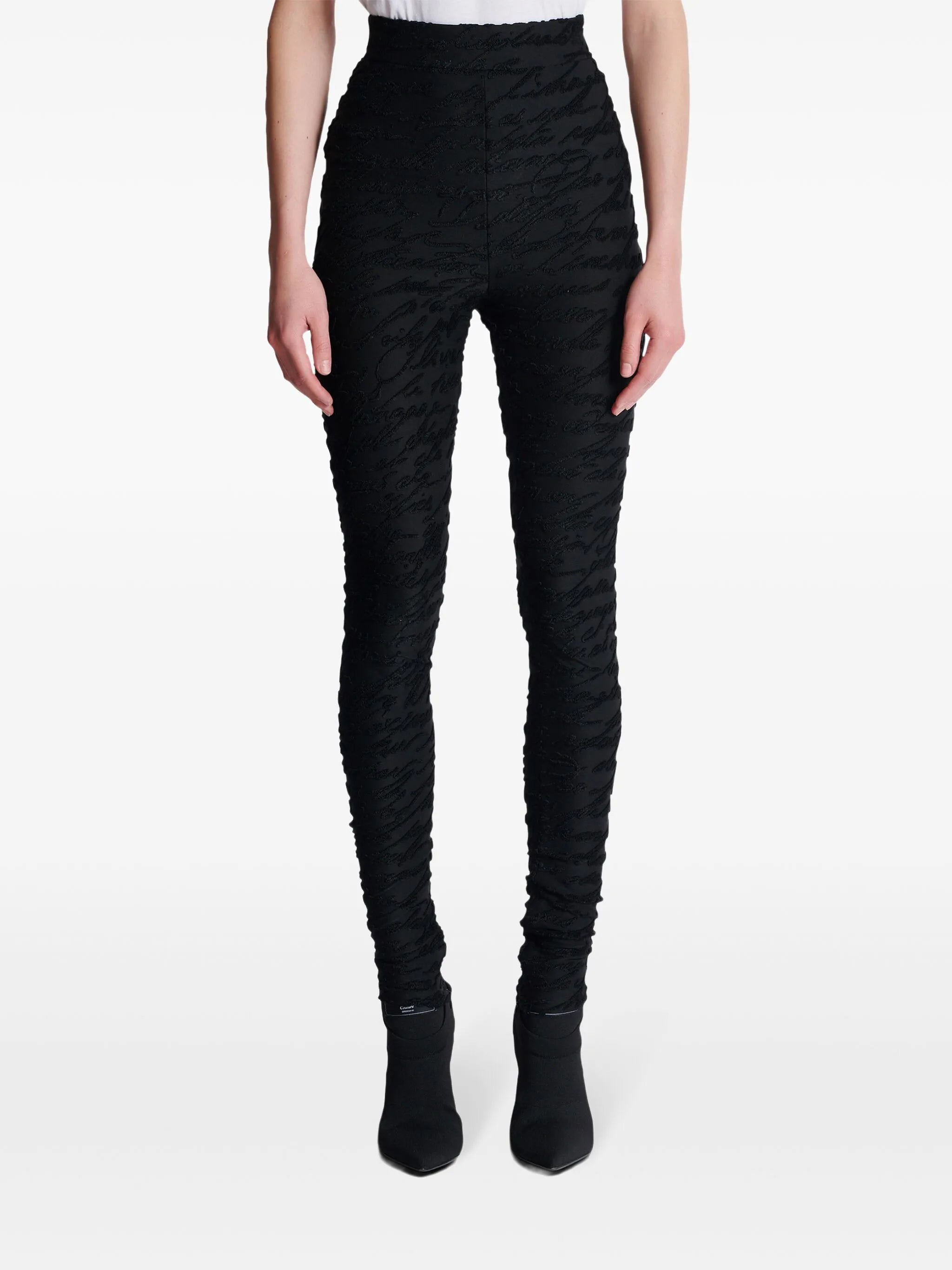 monogram-jacquard legging - 5