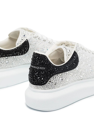 Alexander McQueen Oversized crystal-embellished sneakers outlook