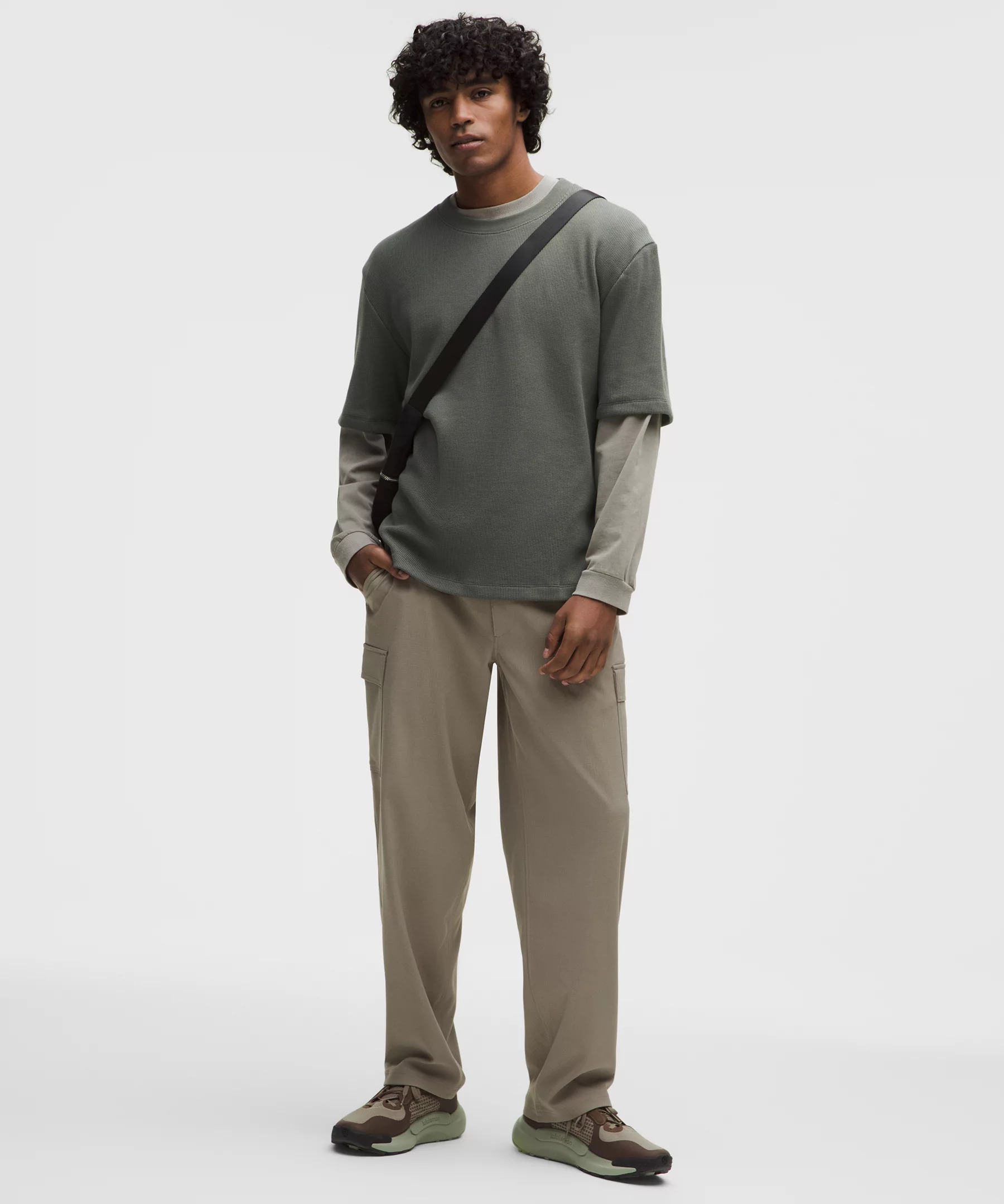Cotton-Blend Waffle Knit Short-Sleeve Shirt - 2