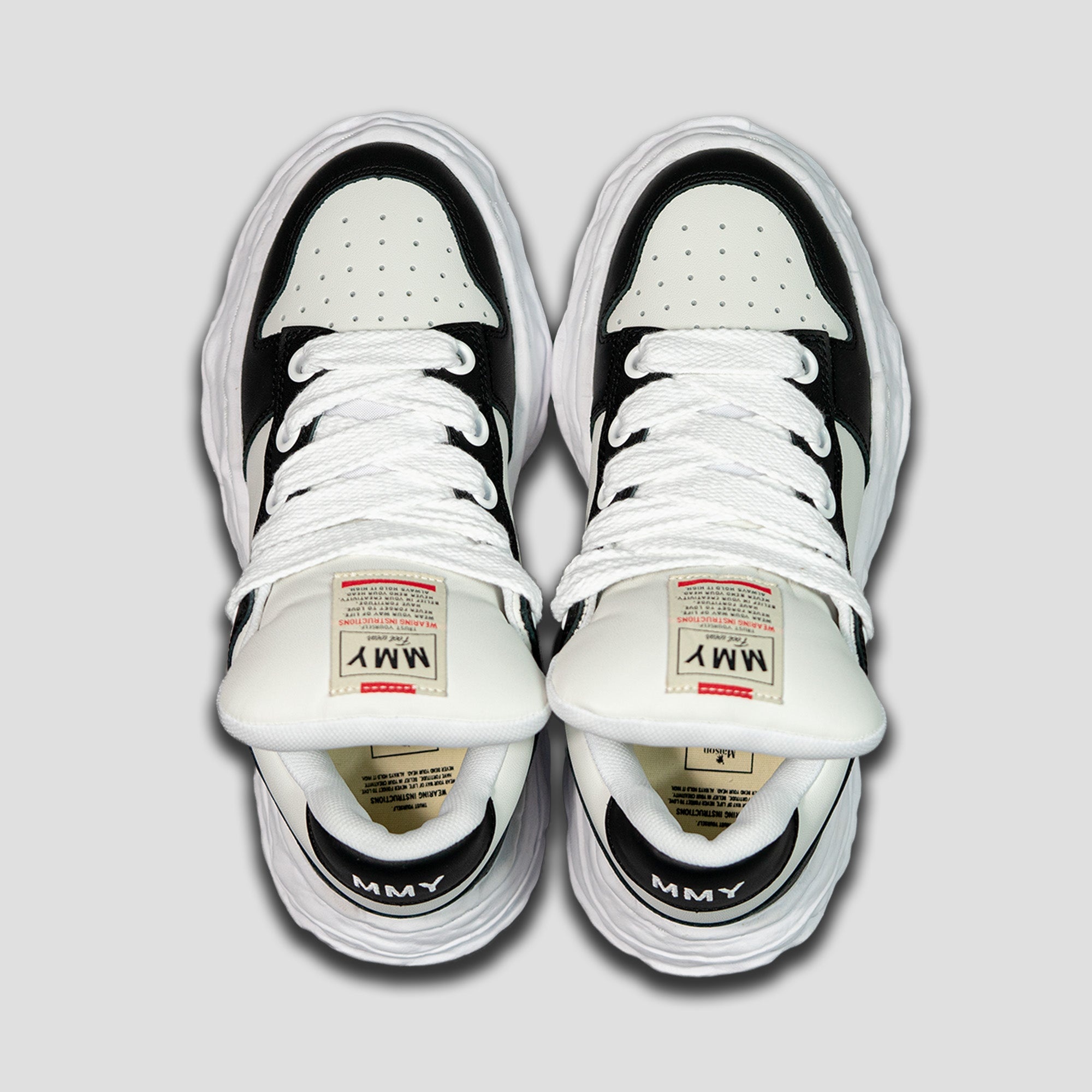 WAYNE OG SOLE LOW-TOP PUFFER LEATHER SNEAKERS - 3
