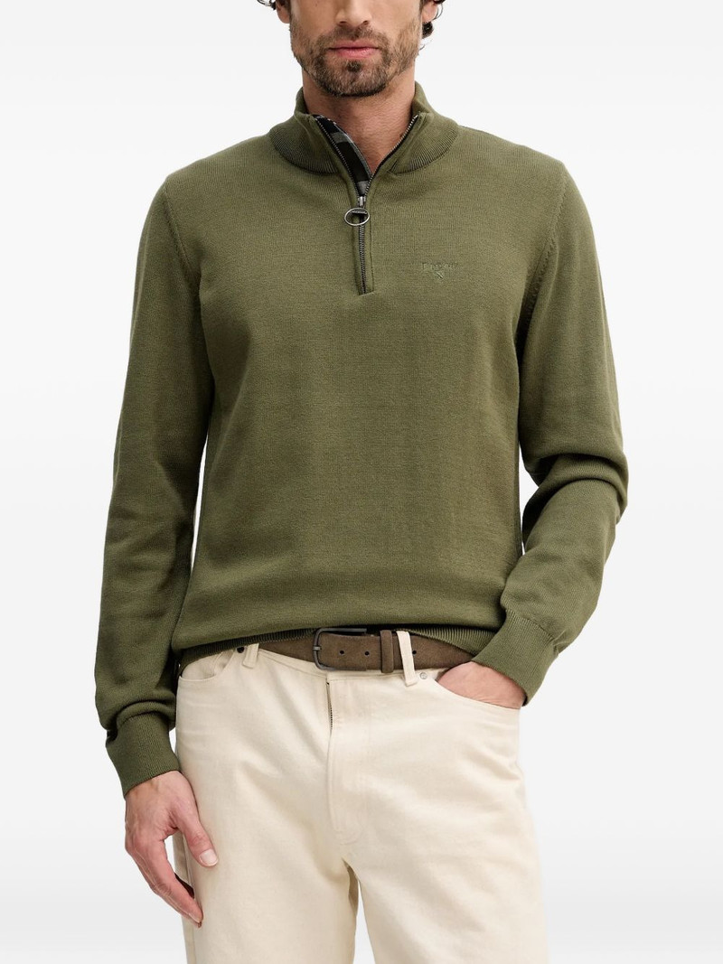 zip neck sweater 1