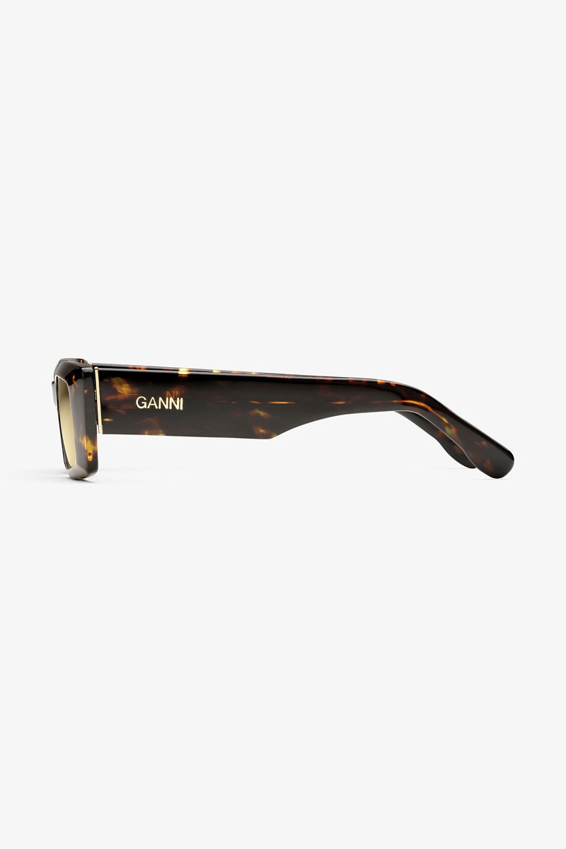 GANNI BROWN RECTANGULAR SUNGLASSES outlook