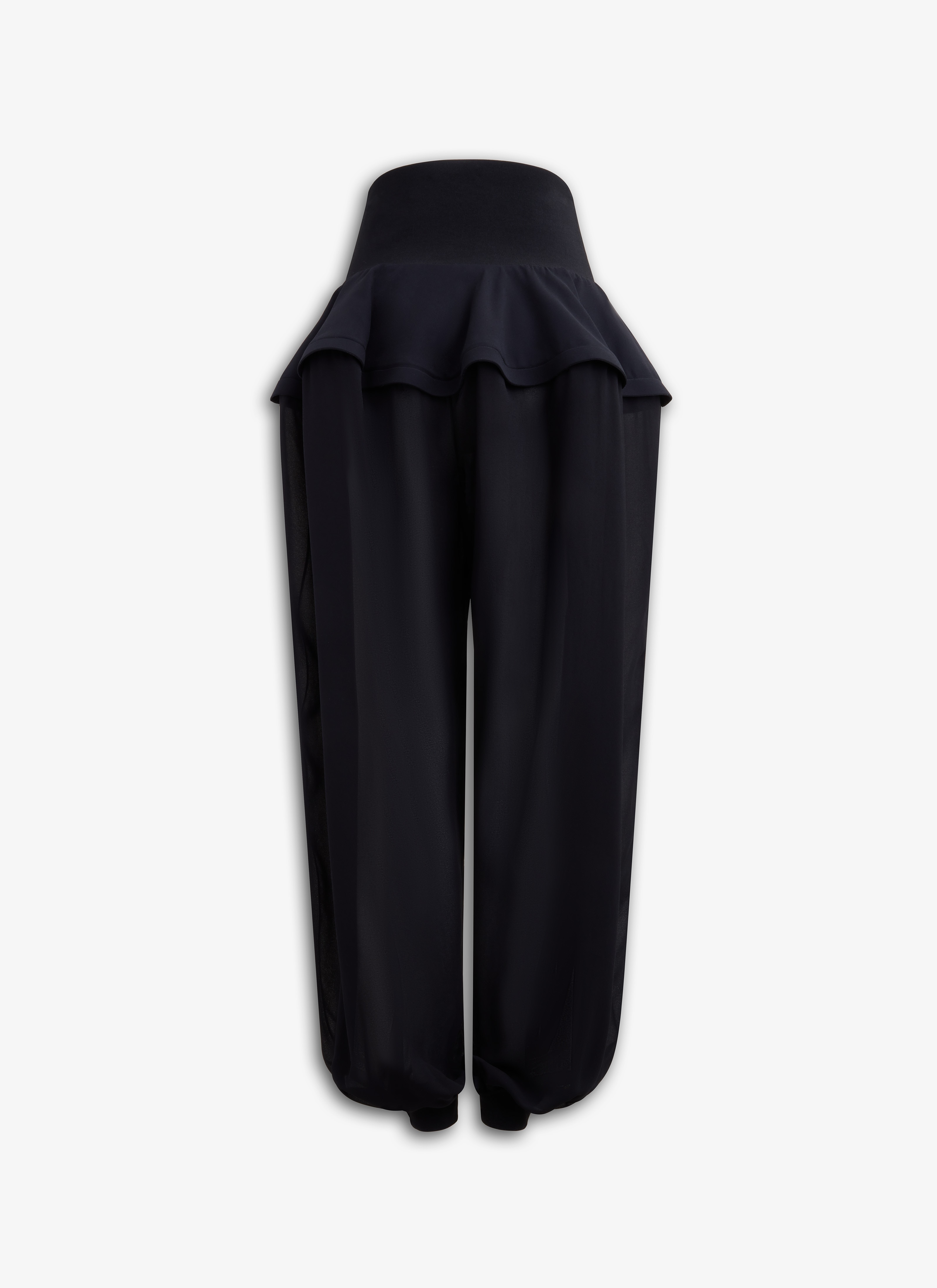 GEORGETTE PEPLUM PANTS - 4
