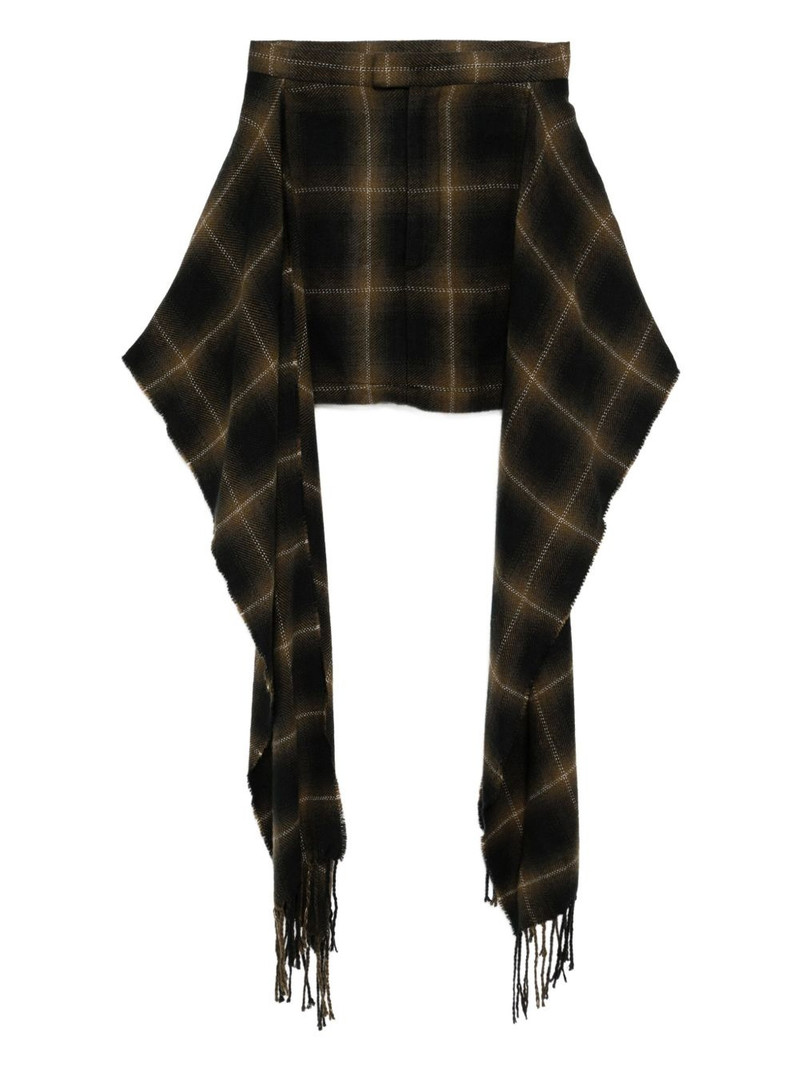 checked skirt 1