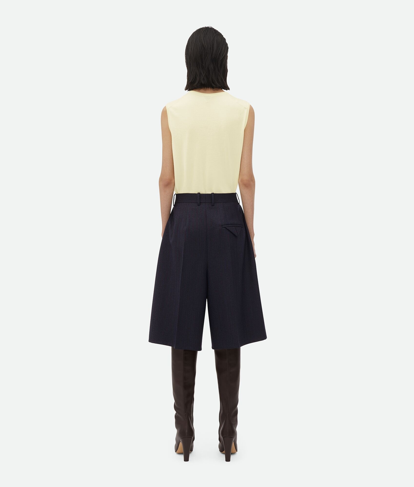 Striped Wool Shorts - 3