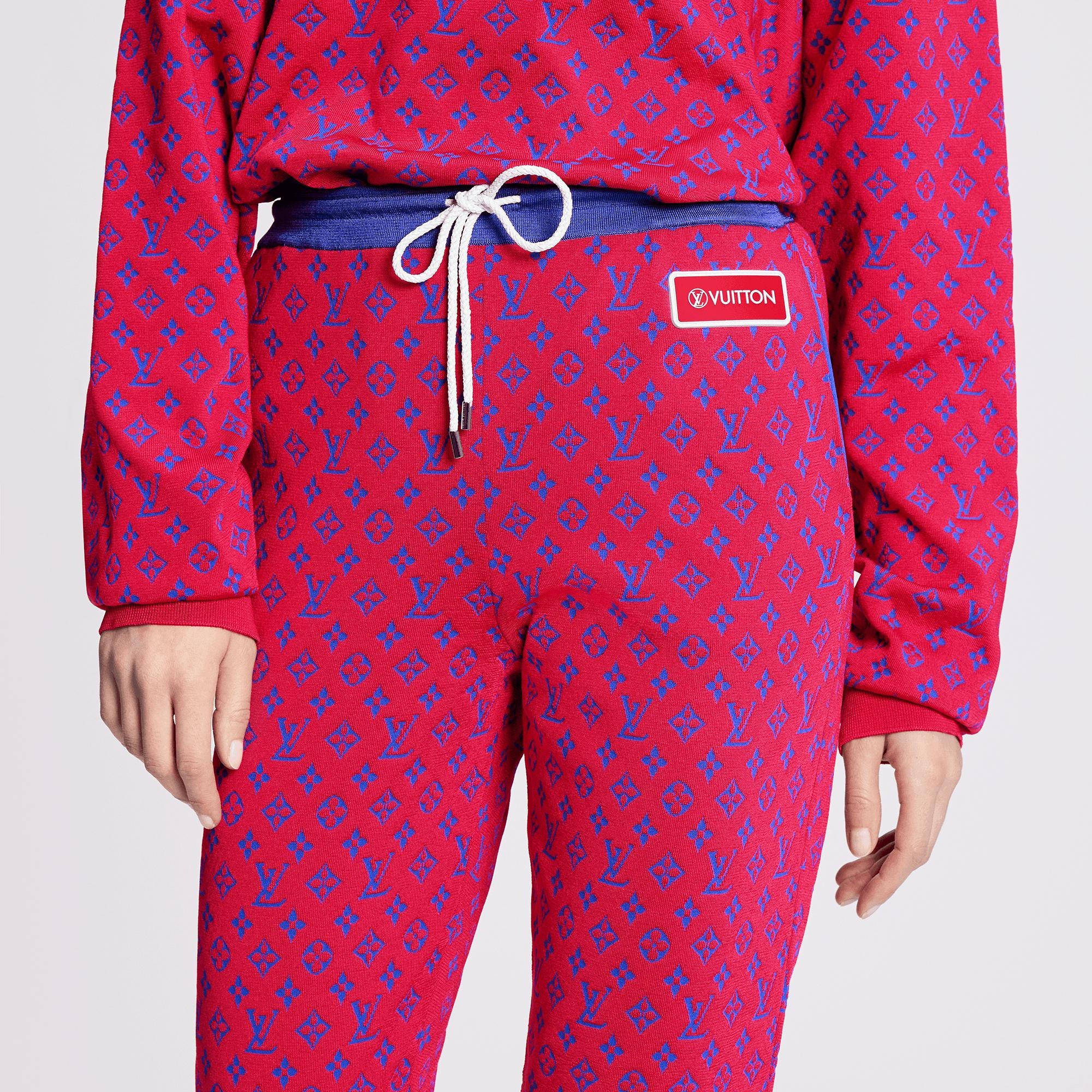 Monogram Jacquard Knit Jogging Pants - 4