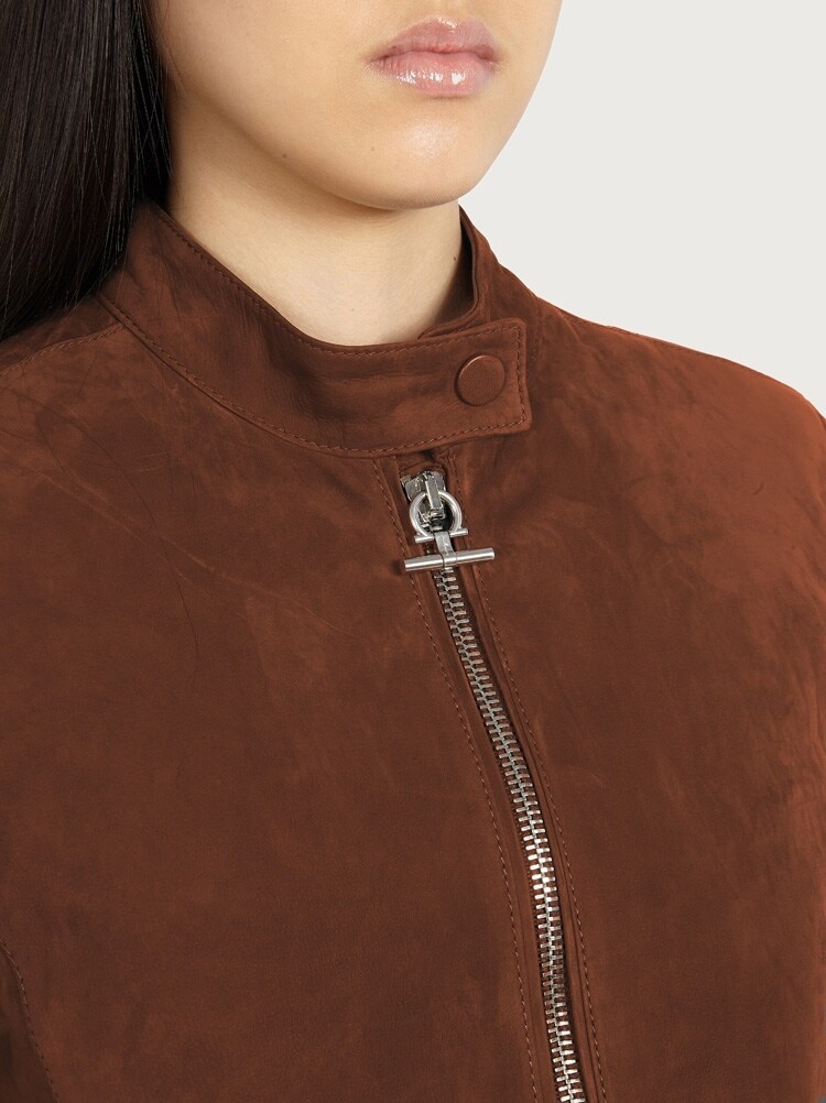 SUEDE BIKER JACKET - 4