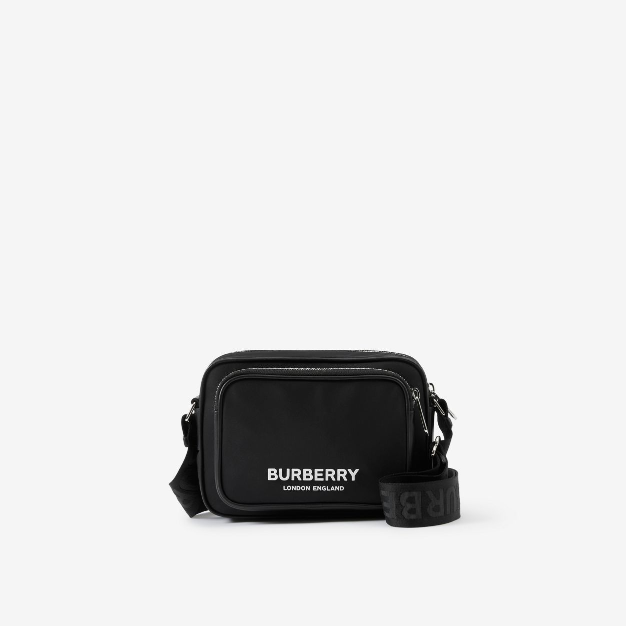 Burberry Logo Print Nylon Crossbody Bag | 24s | REVERSIBLE