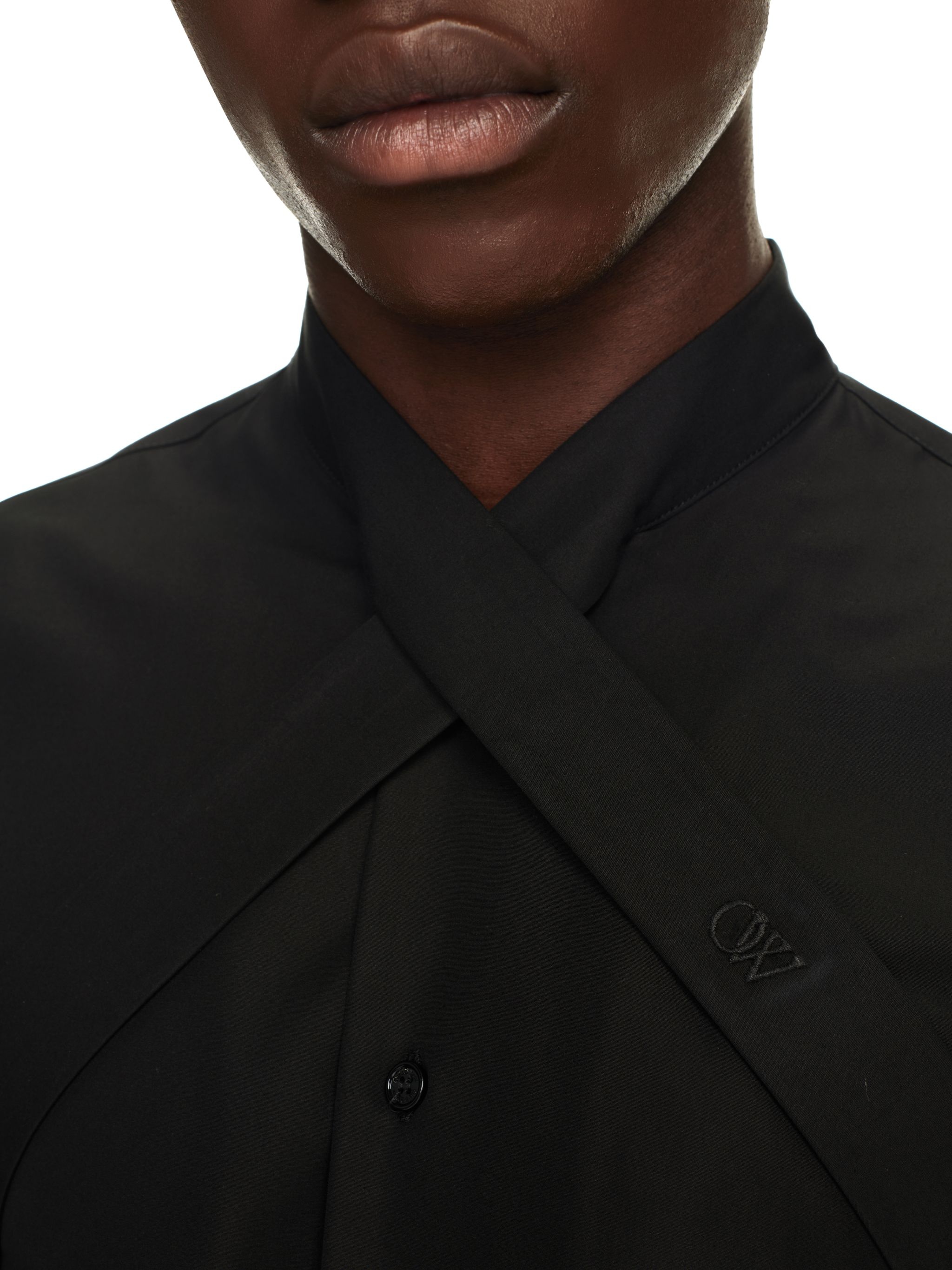 Ow Emb Heavycot Collar Shir - 5