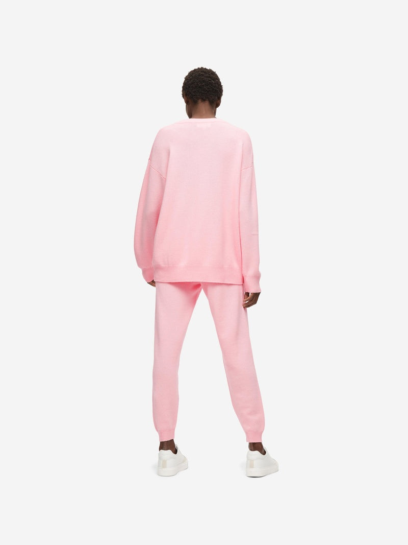 Women's Relaxed Sweater Daphne Cashmere Pink 4