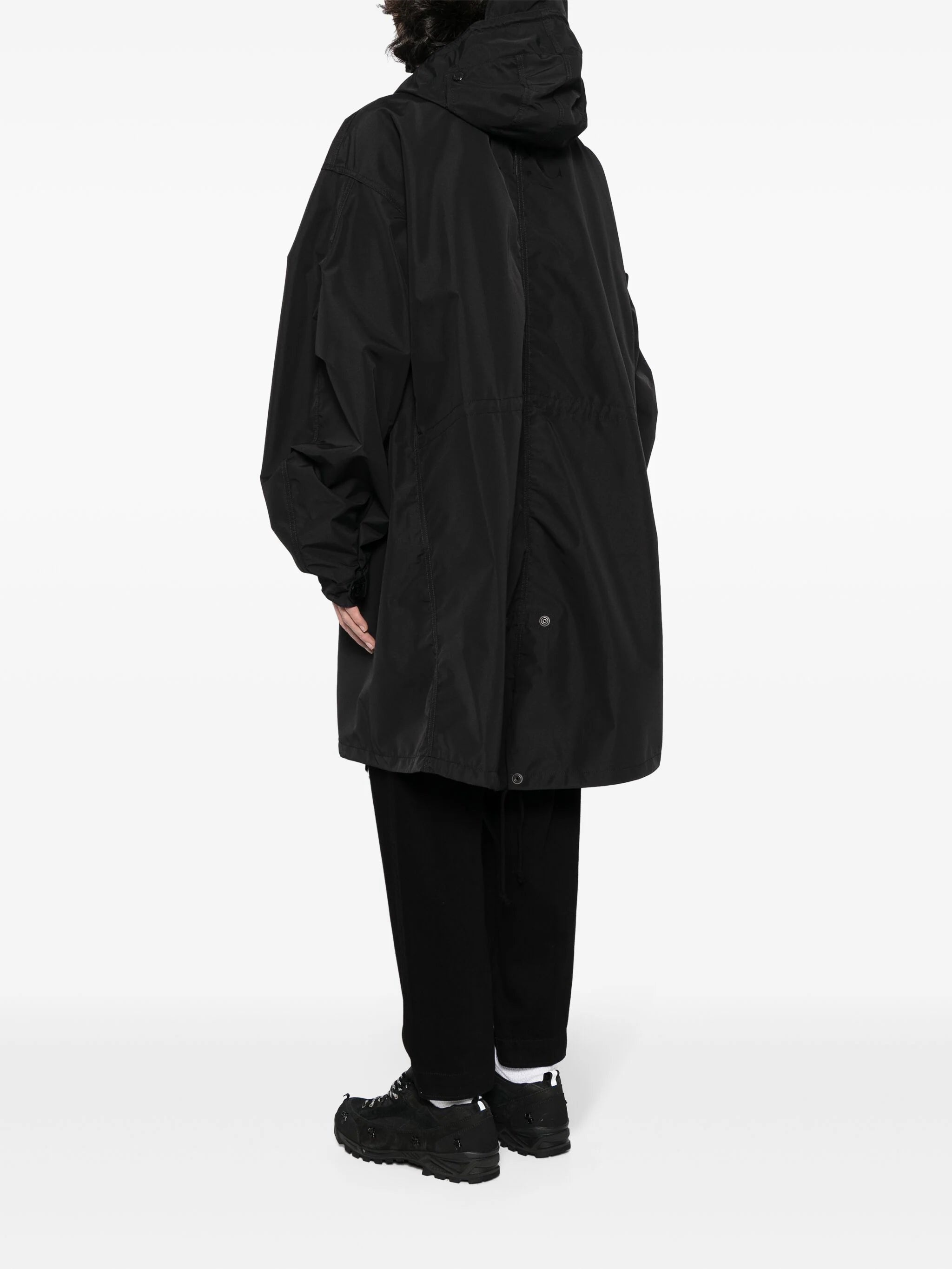 DROP-SHOULDER HOODED PARKA COAT - 3