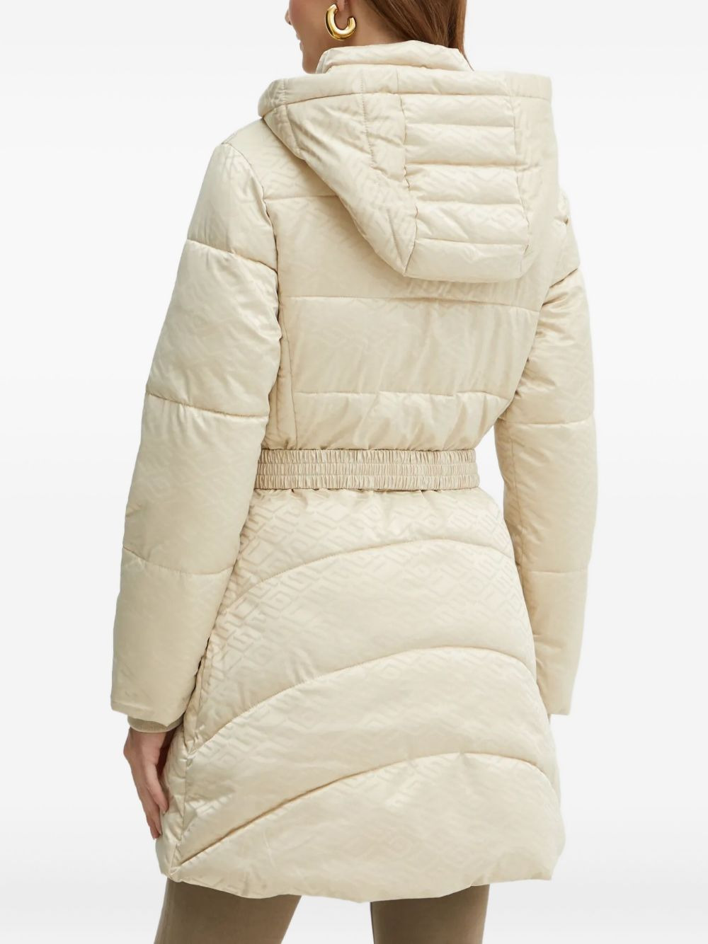 quilted belted jacket - 3