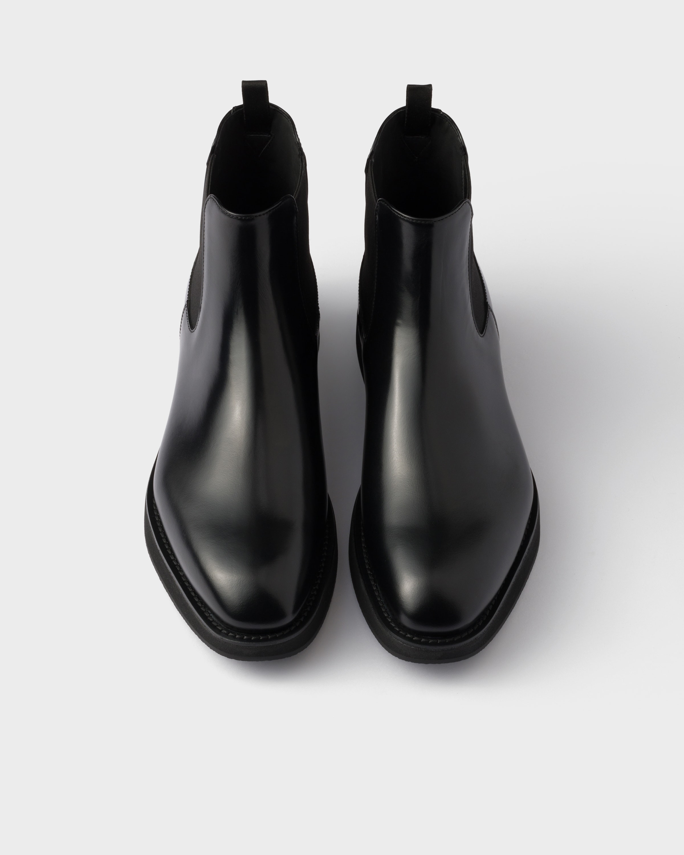 Brushed leather Chelsea boots - 4