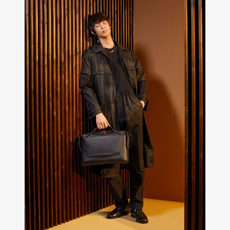 Black organza trench coat 5