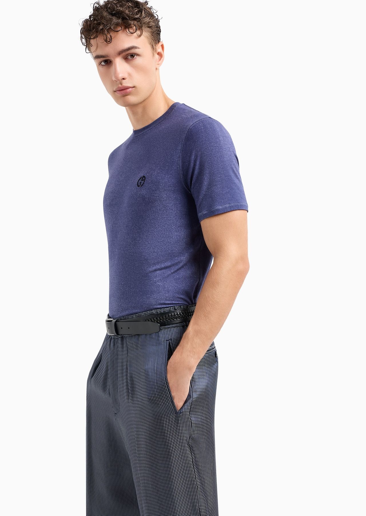 Modal blend jersey crew-neck T-shirt - 5