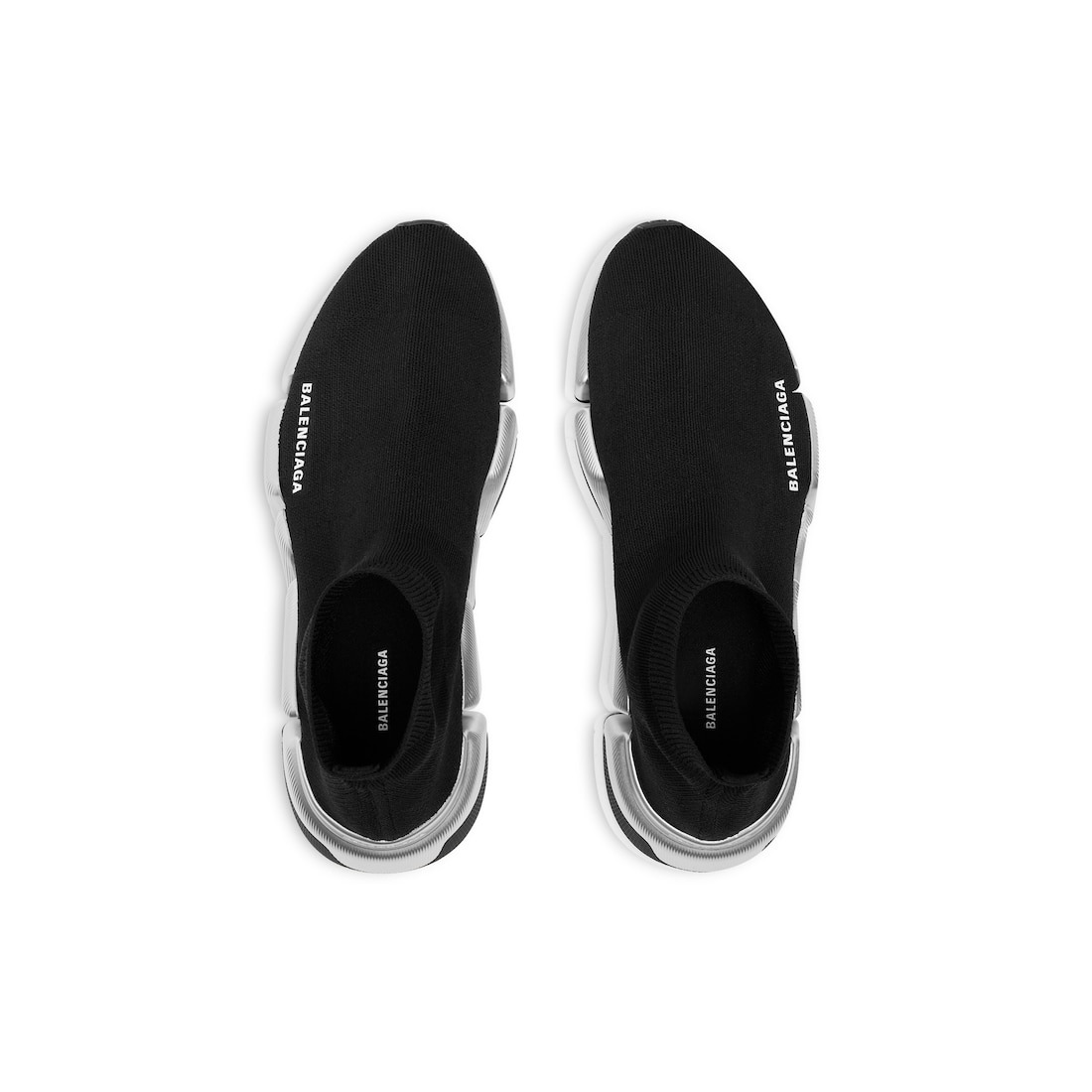 Men's Speed 2.0 Recycled Knit Sneaker in Black/silver - 6