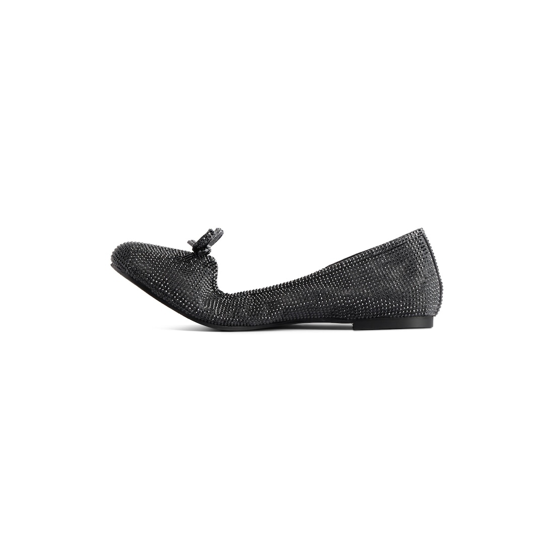 Women's Leopold Ballerina With Rhinestones  in Black - 4