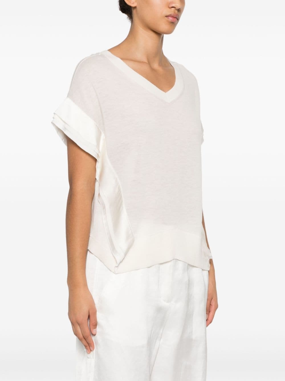 V-neck knitted top - 3