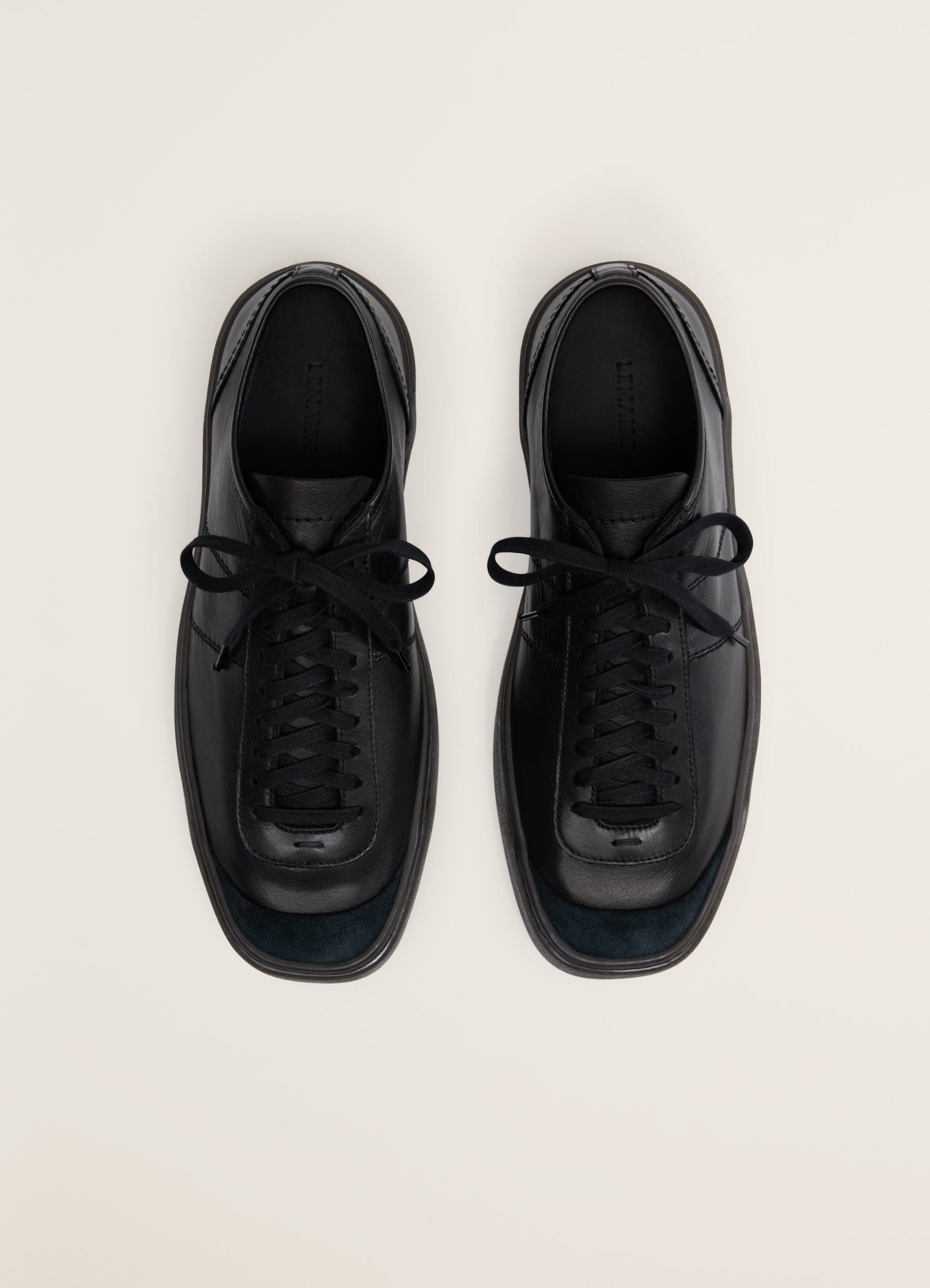 LINOLEUM BASIC LACED UP TRAINERS - 4