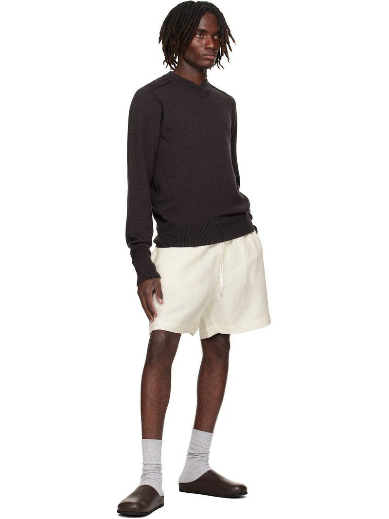 Studio Nicholson White Starboard Shorts outlook