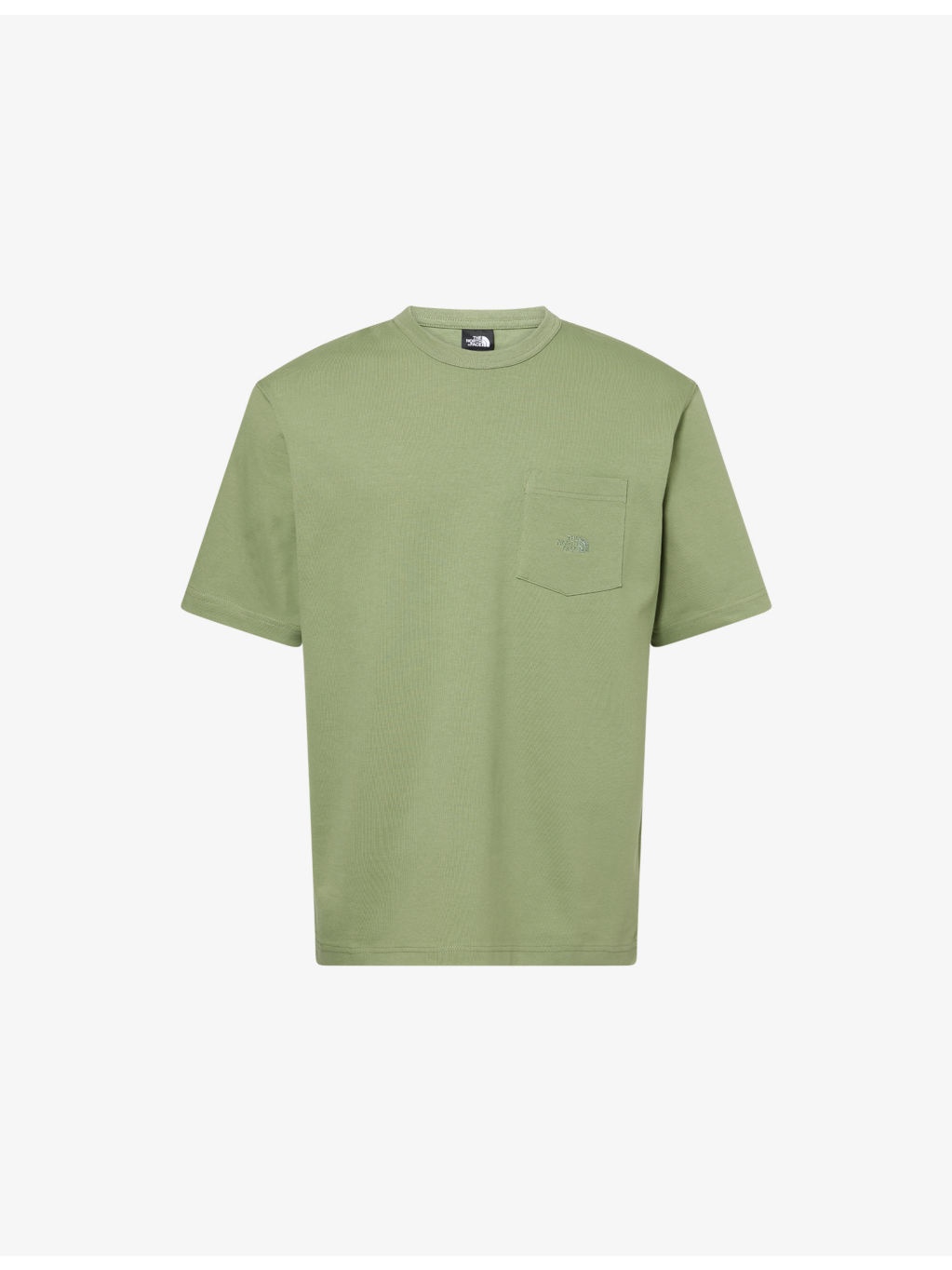 Embroidered-Logo patch-Pocket Cotton T-Shirt - 1