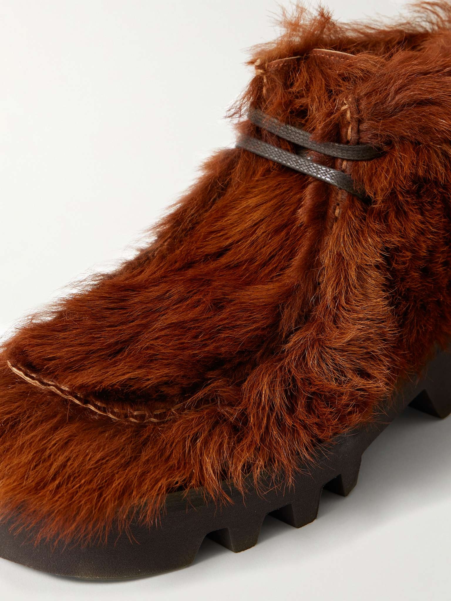 Calf Hair Ankle Boots - 6