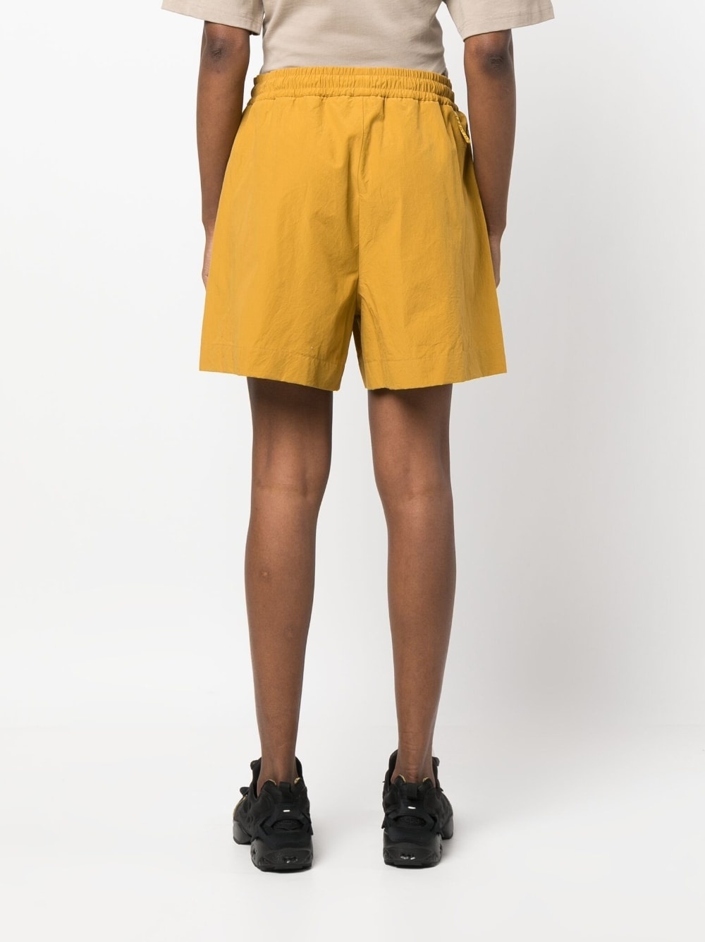 elasticated-waistband shorts - 4