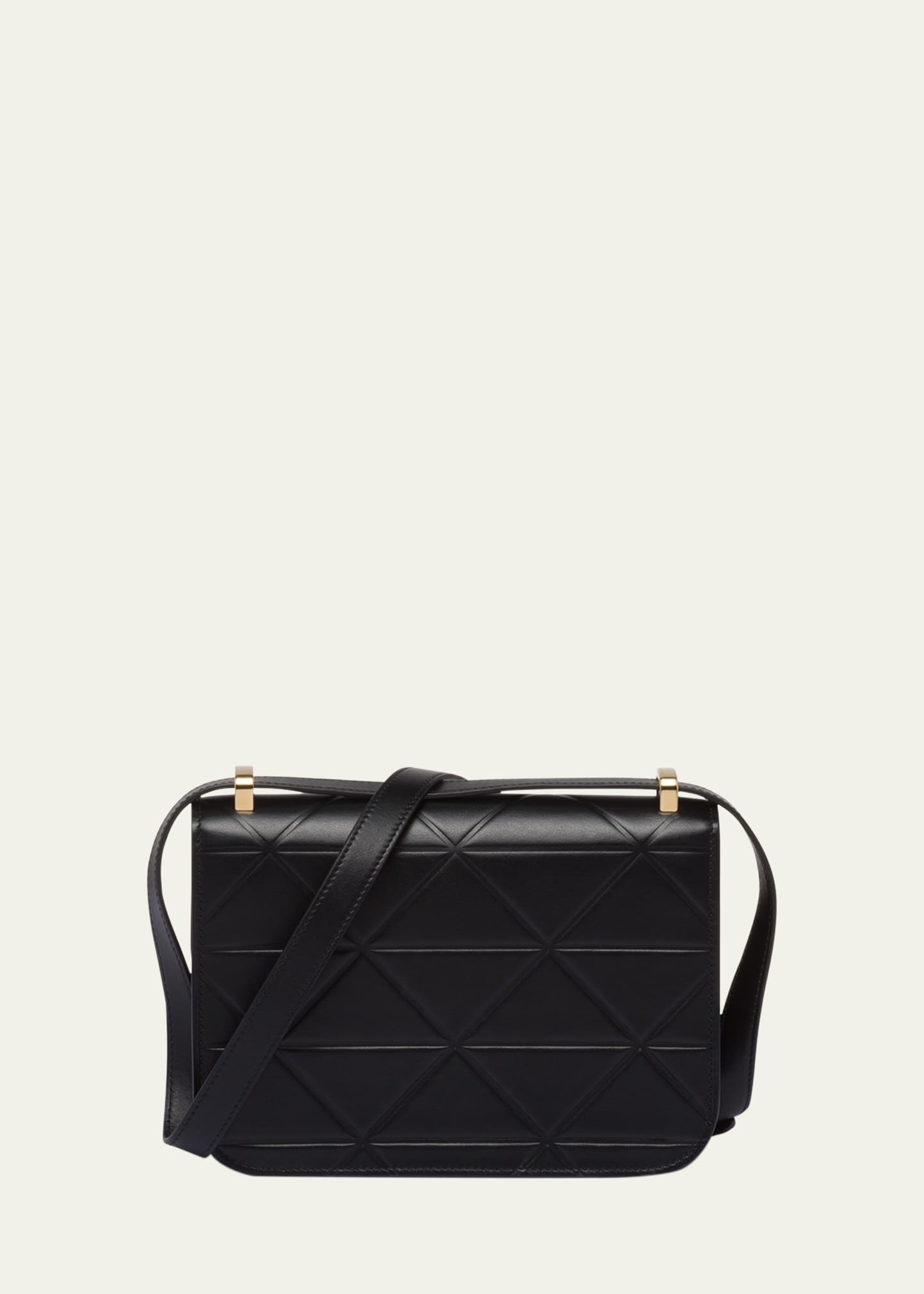 Small Triangle Quilted Shoulder Bag - 2