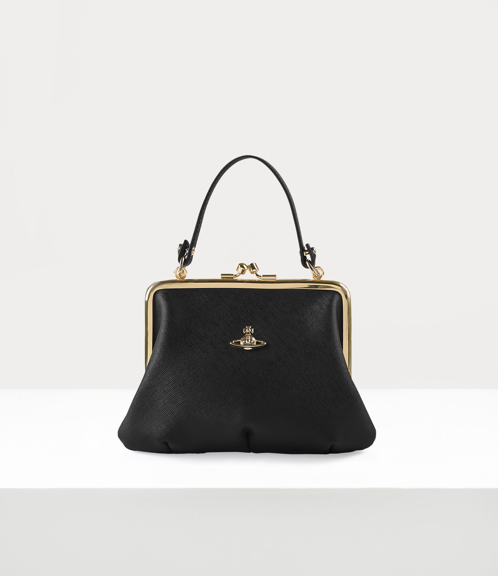 SAFFIANO PLAIN FRAME PURSE 1