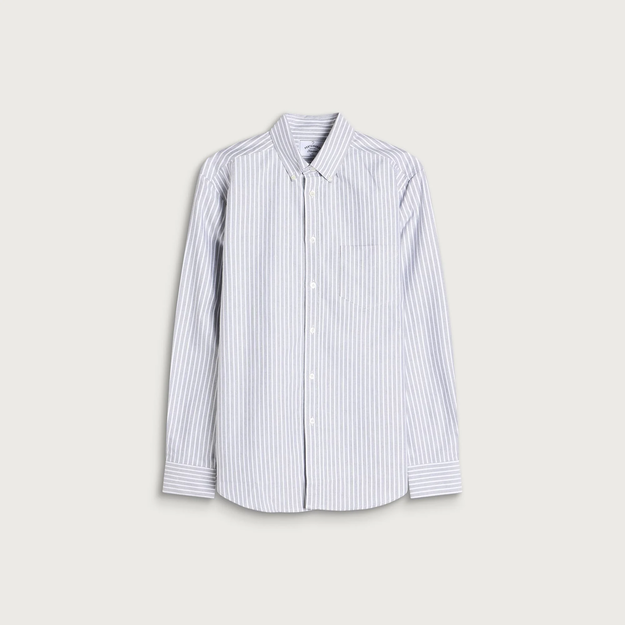 Portuguese Flannel Belavista Stripe Button Down Oxford Shirt - 1