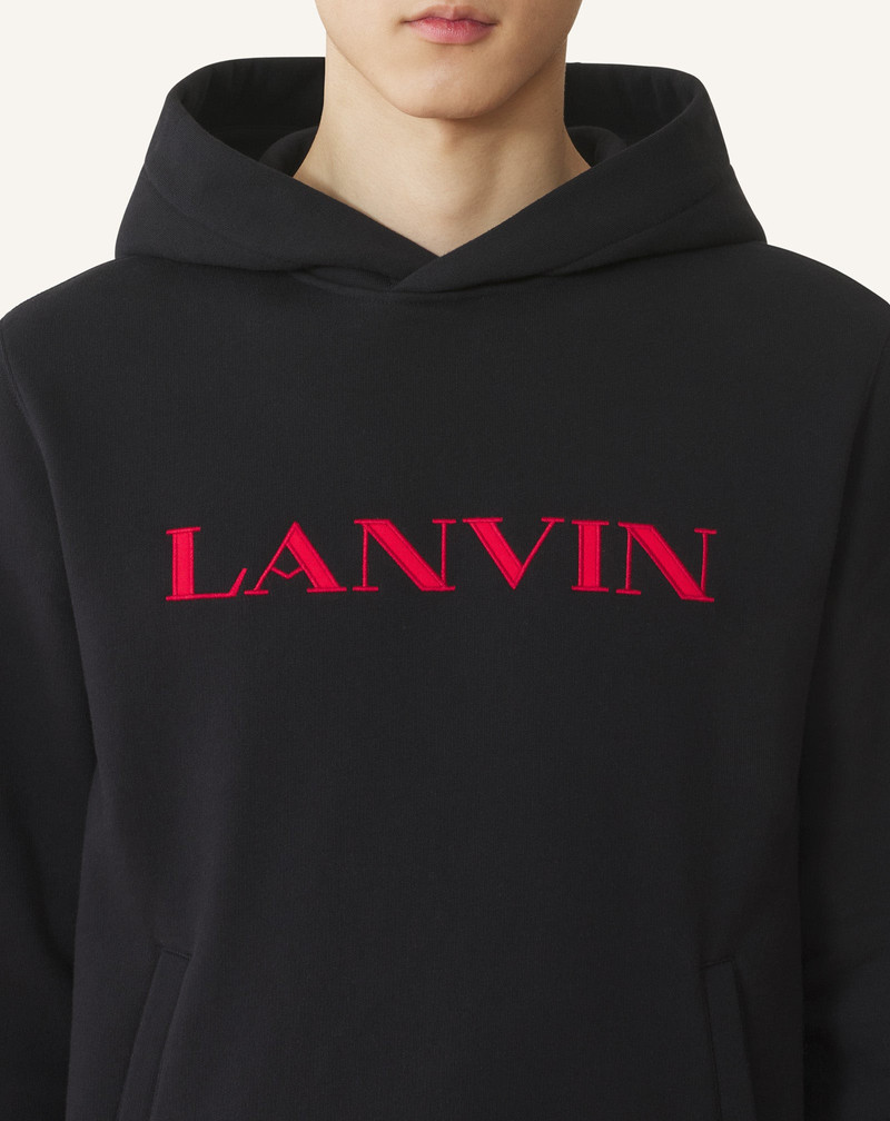 LANVIN EMBROIDERED COTTON HOODIE 5