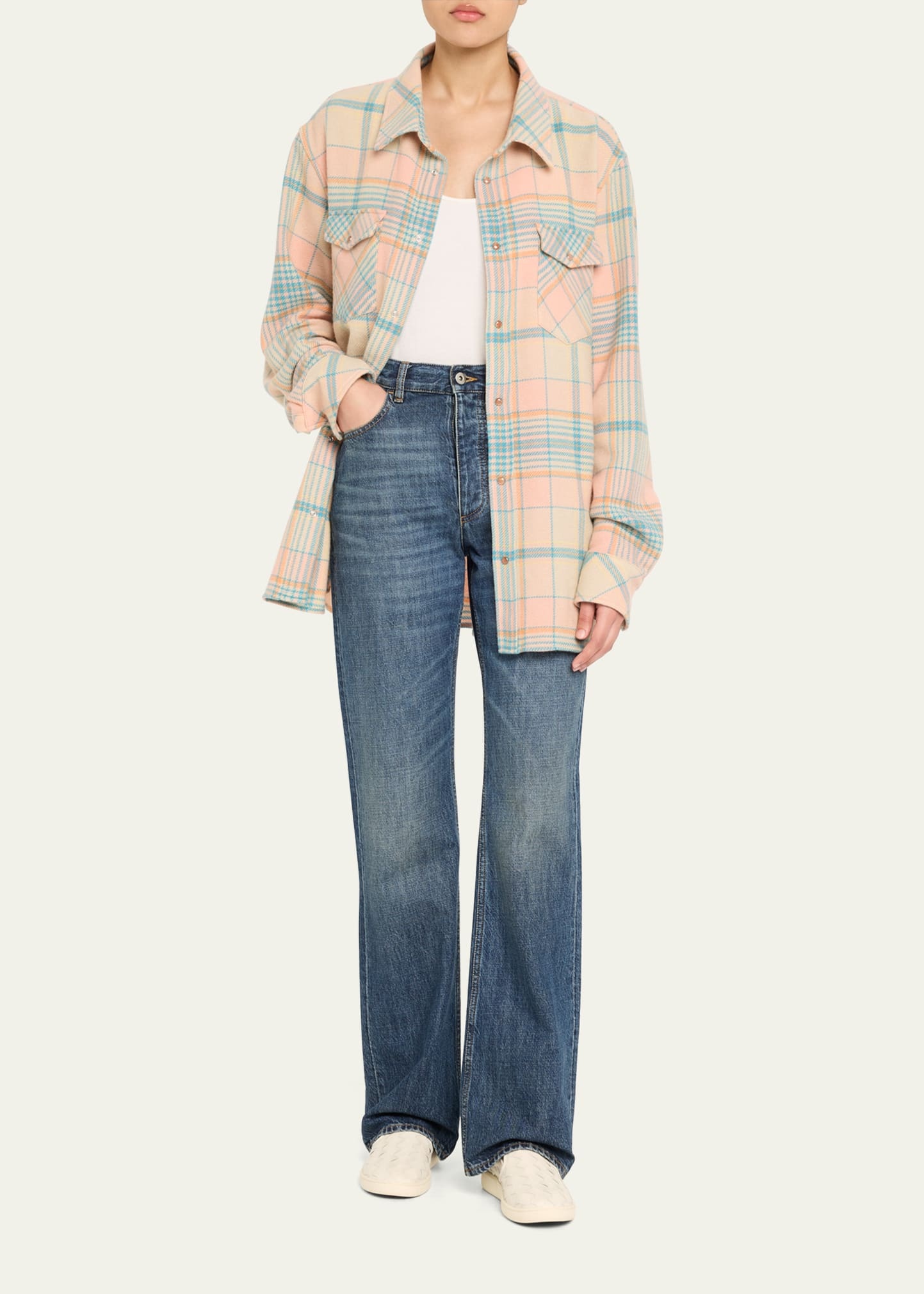 Lover Tartan Cashmere Shirt - 2