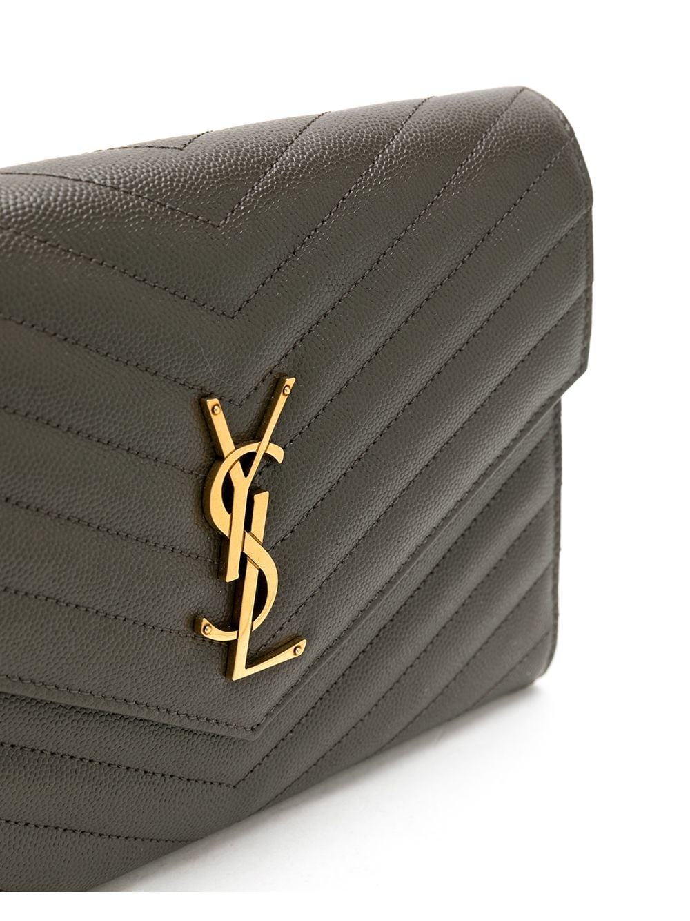 matelassé monogram clutch bag - 4