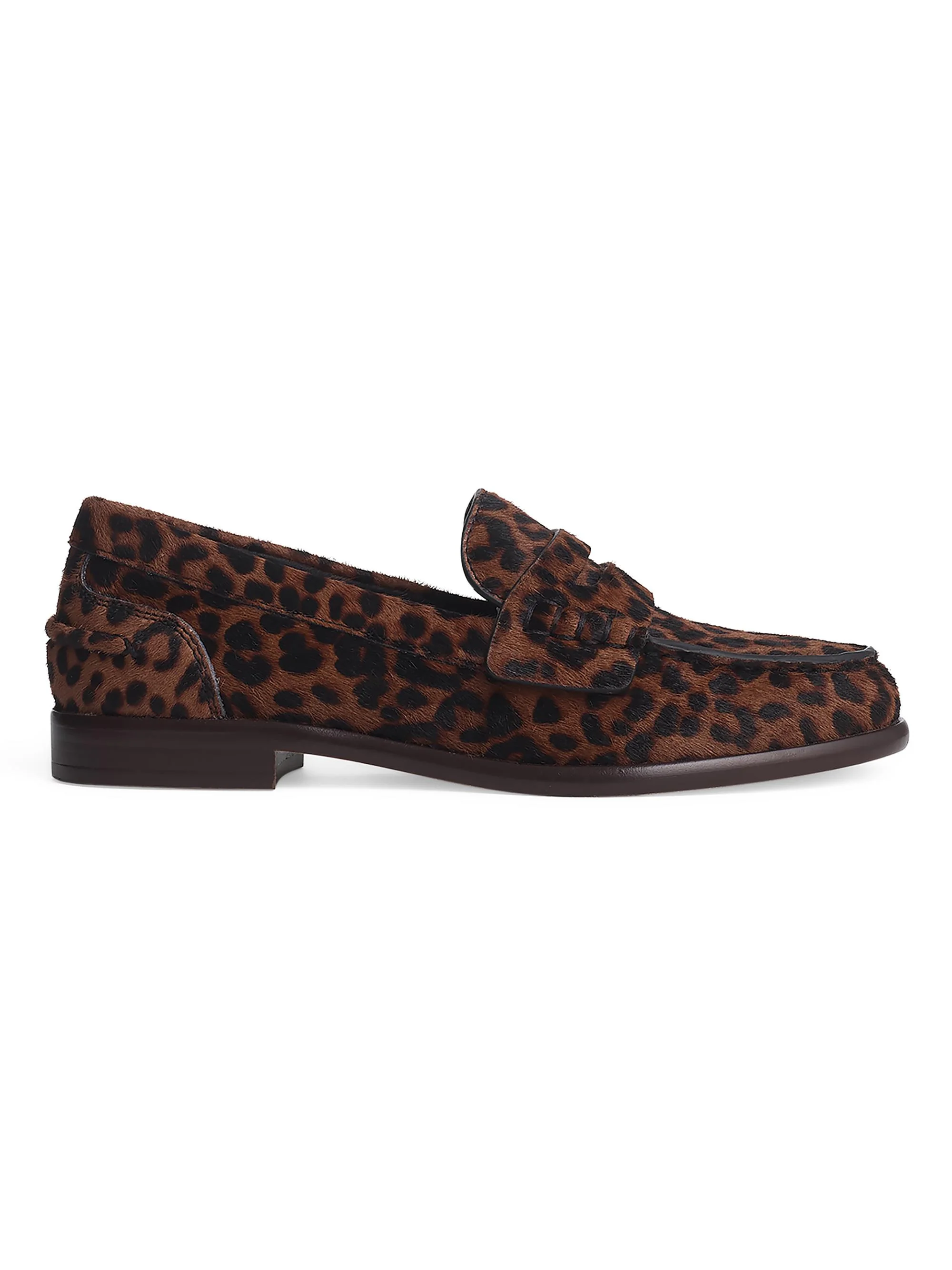 Women's Carter Printed Calf Hair Penny Loafers - Leopard - 1