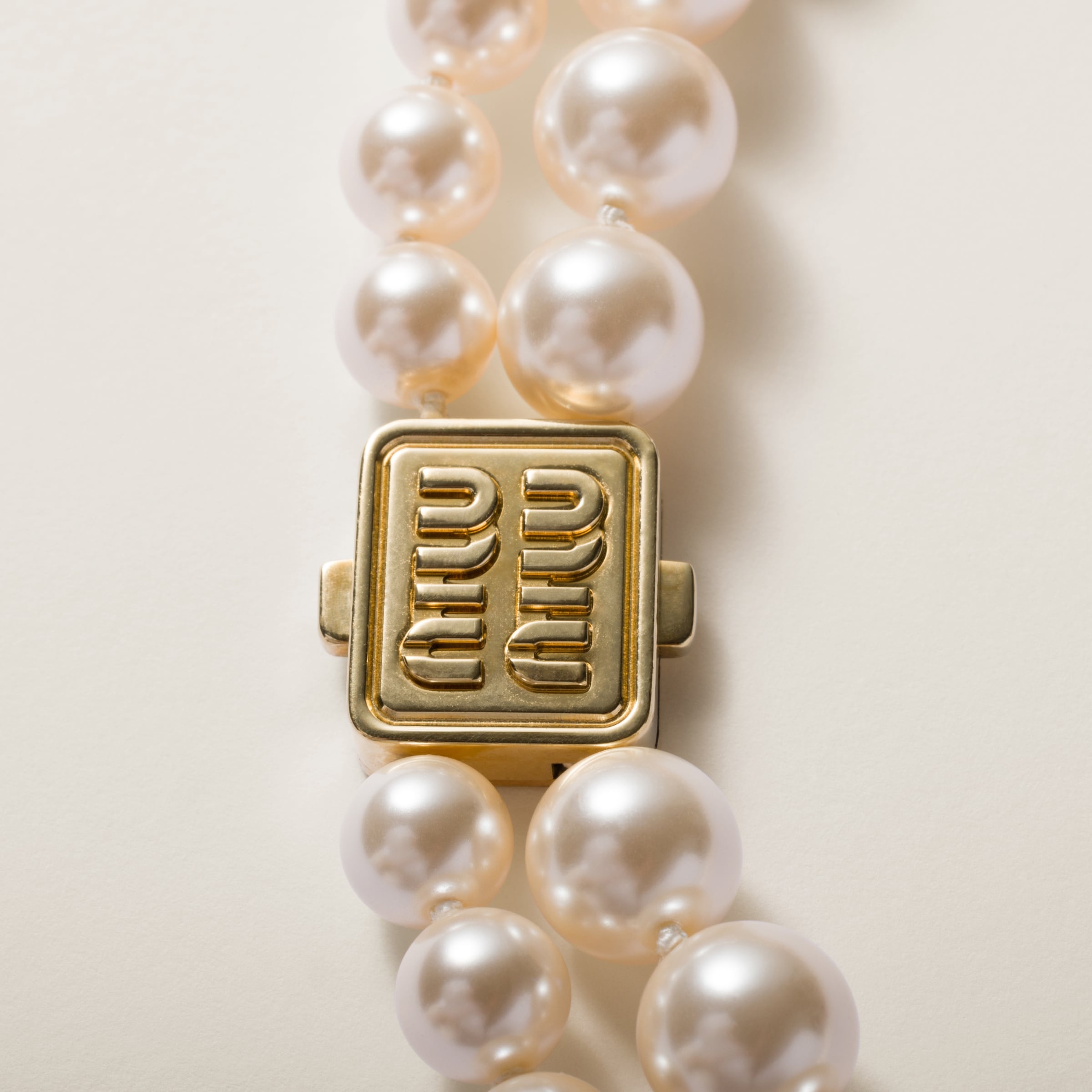 Metal and pearl necklace - 3