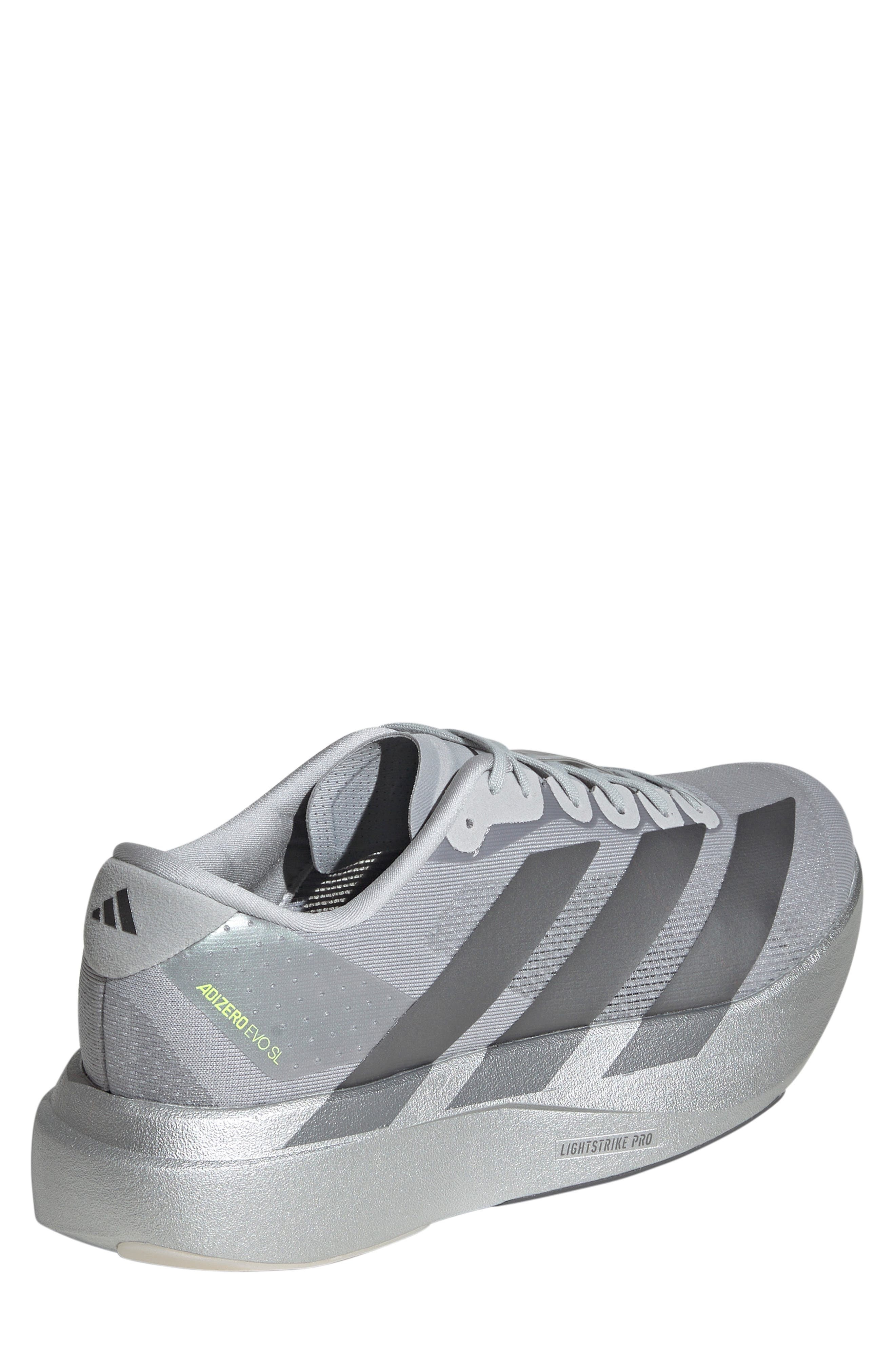 adidas Gender Inclusive Adizero Evo SL Running Shoe in Silvmt/iro at Nordstrom - 2