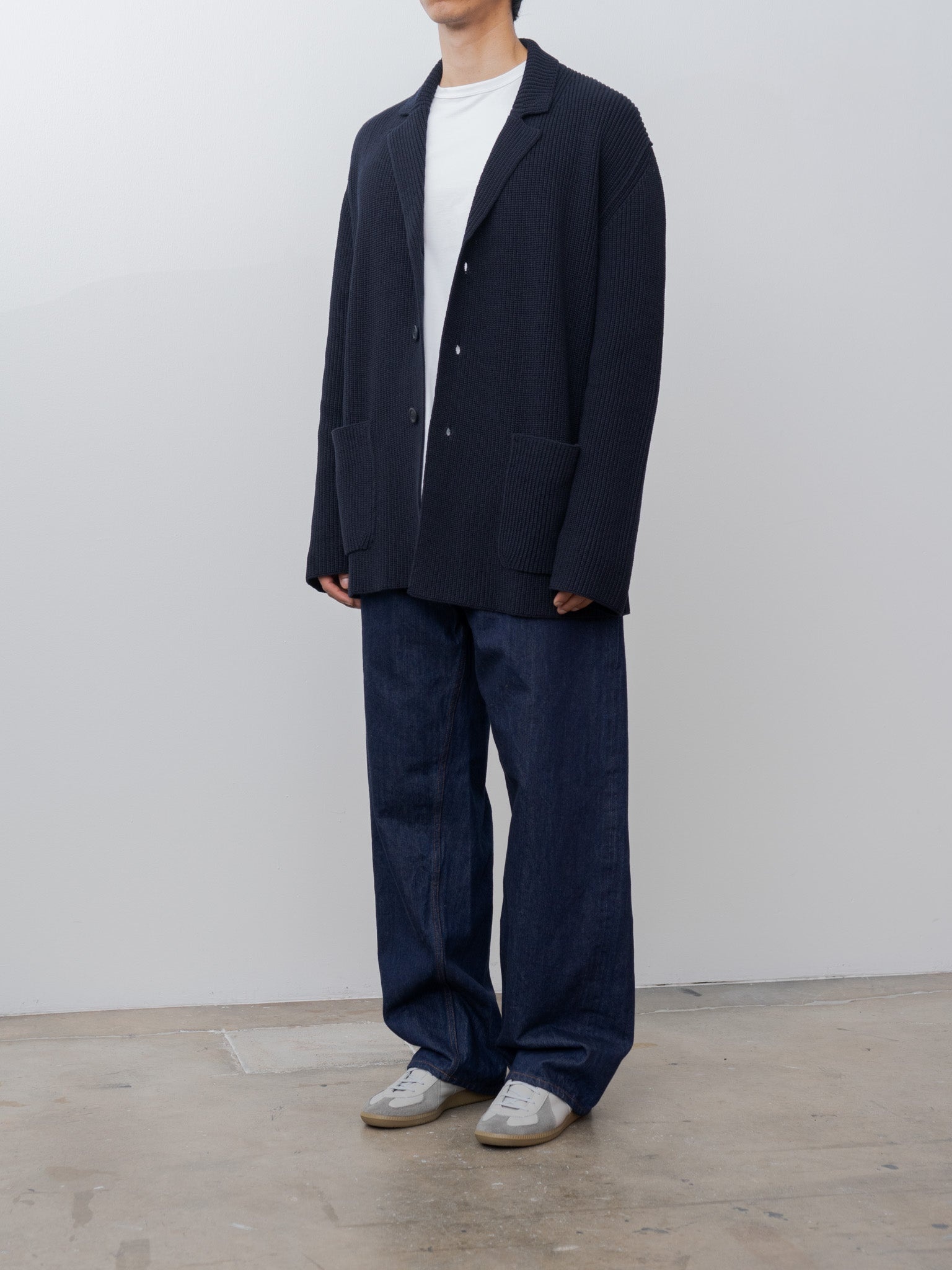 Pannocchia Jacket CREPE COT - Navy - 8