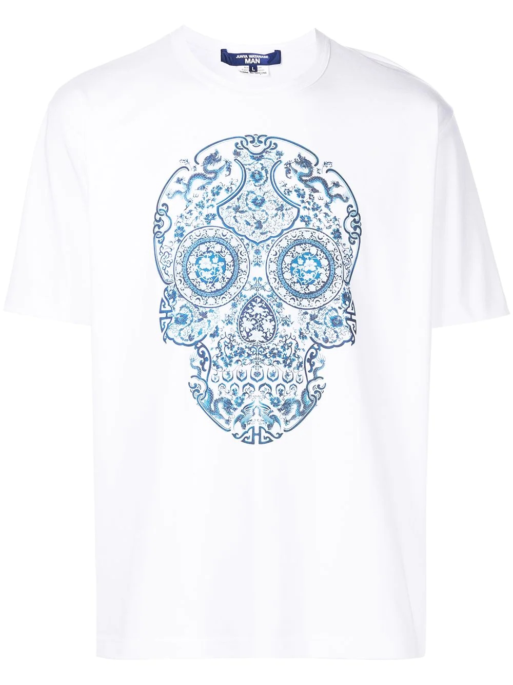 skull-print T-shirt - 1