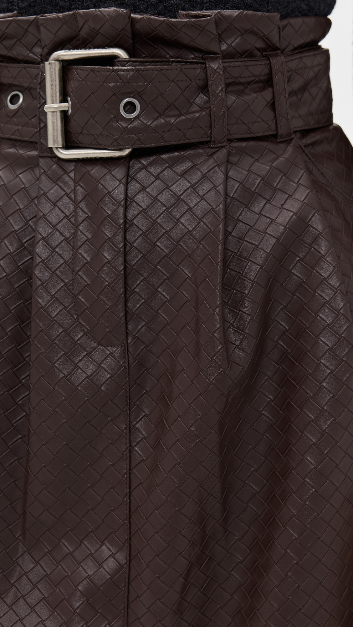 Midi Paper Waist Skirt - 5