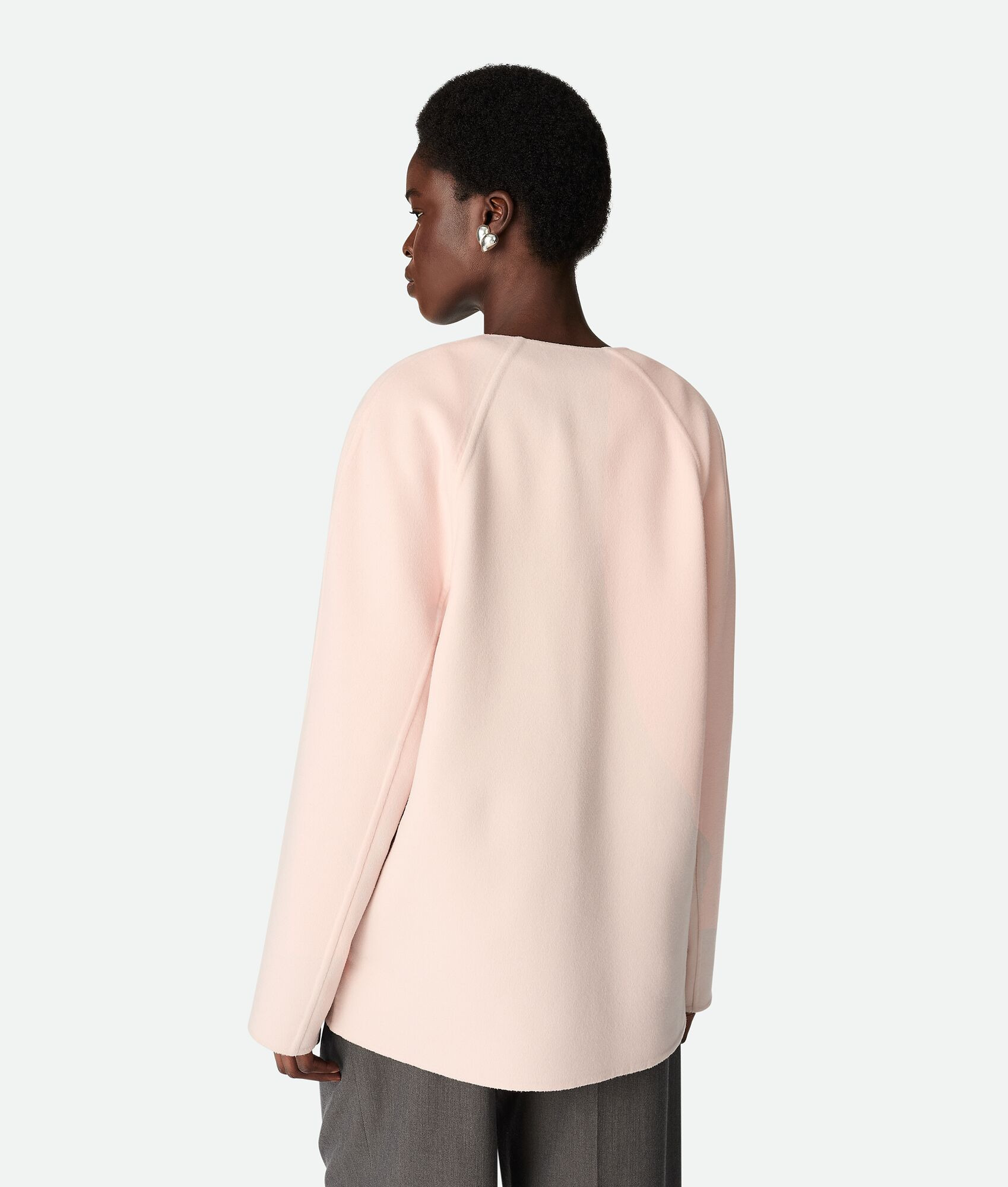 Light Wool And Cashmere Coat - 3