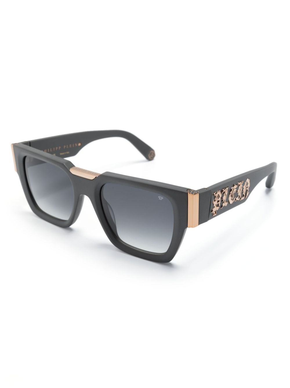 logo-plaque square-frame sunglasses - 2