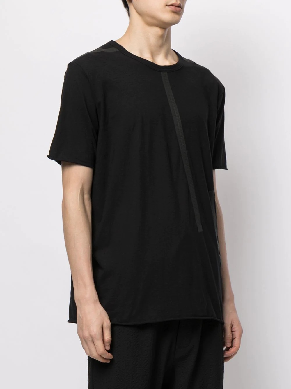 tape-detail short-sleeved T-shirt - 3